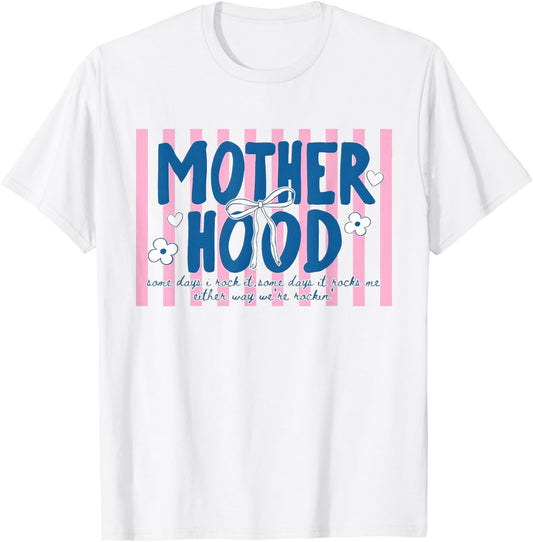 Retro Motherhood Someday I Rock it, Someday it Rocks me T-Shirt - T-Shirt | White