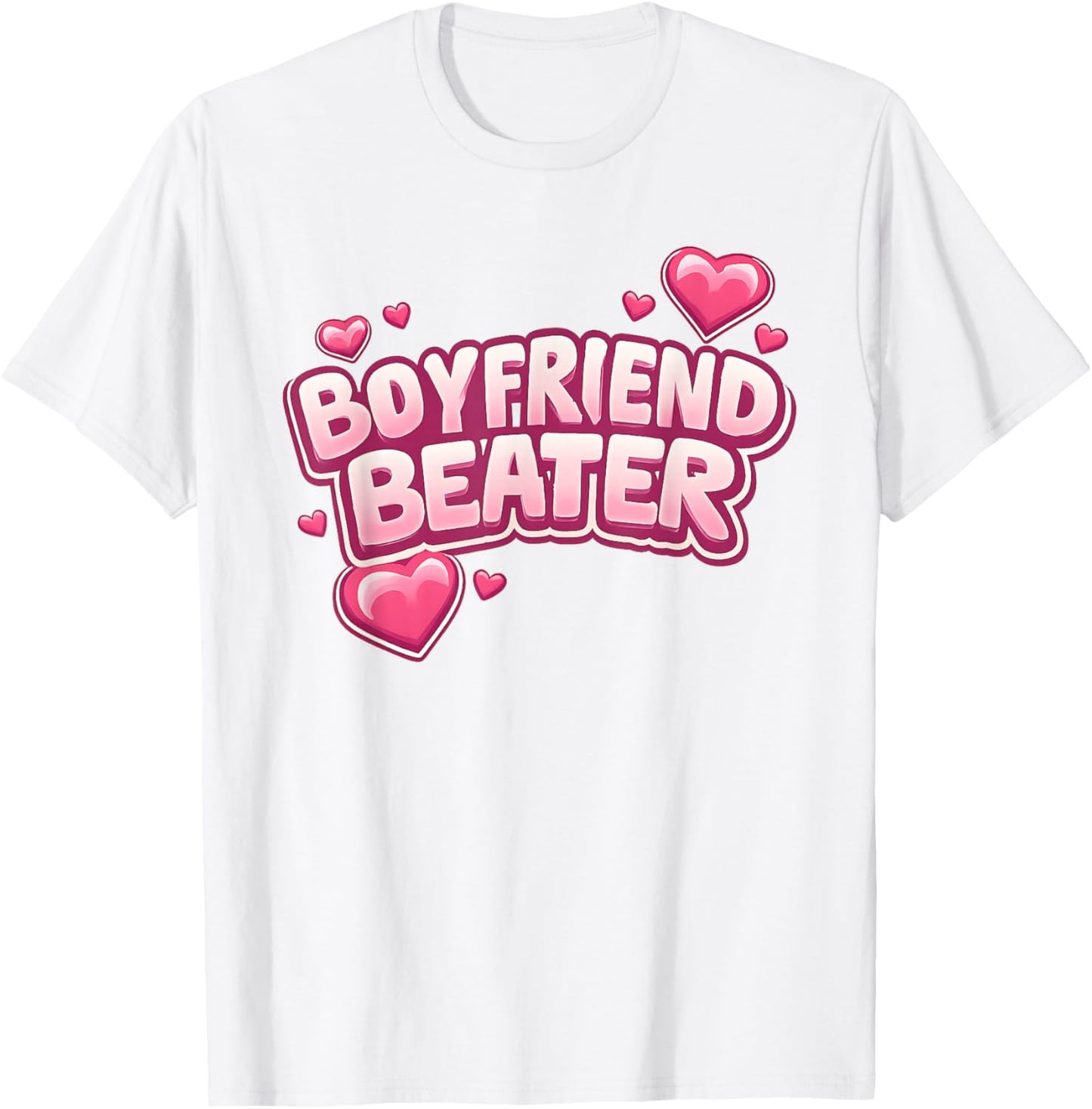 Boyfriend Beater Funny T-Shirt - T-Shirt | White