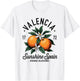 Valencia Spain Orange Blossom Vintage Design T-Shirt - T-Shirt | White
