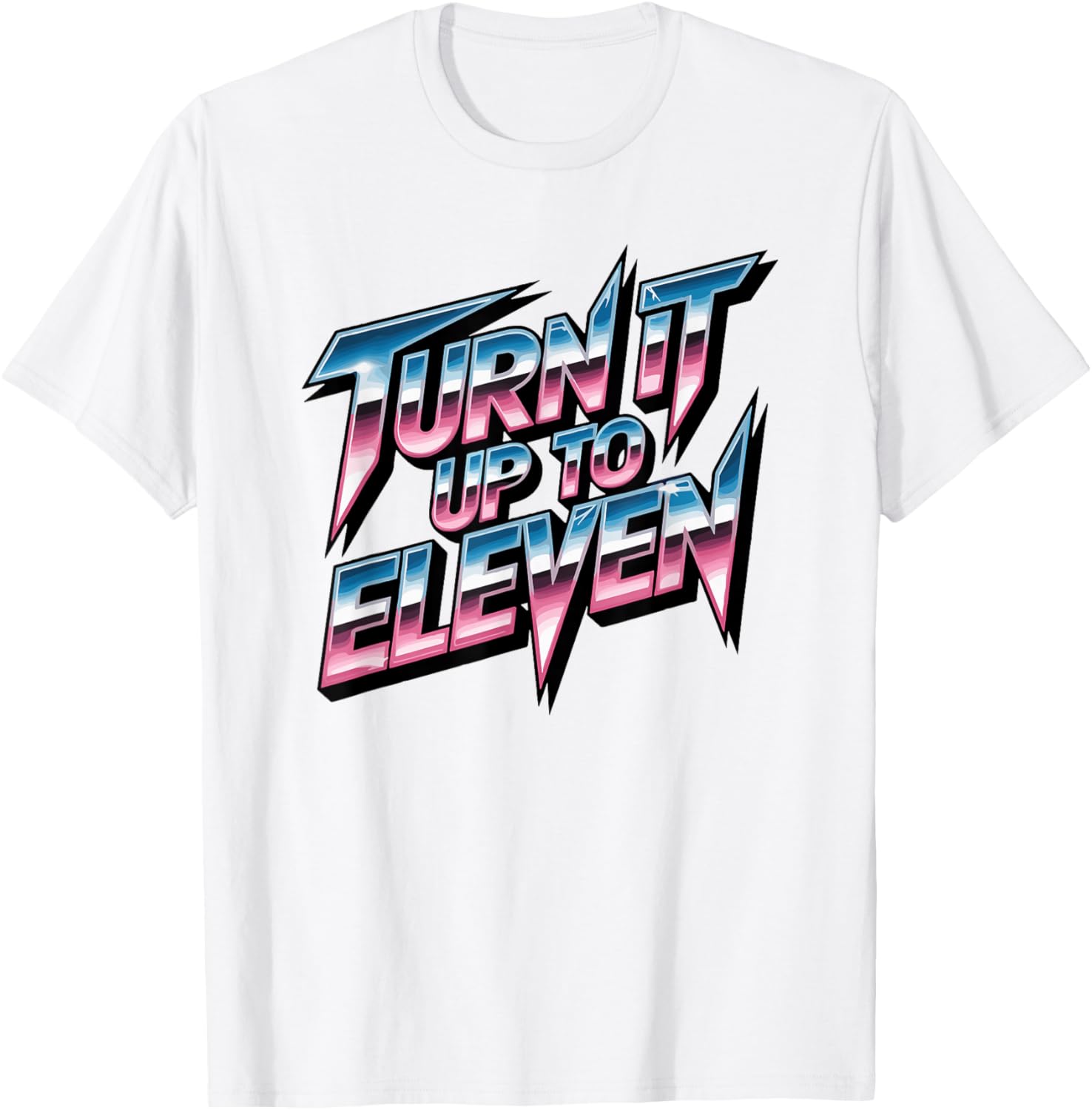 Turn It Up to Eleven Vintage Look T-Shirt - T-Shirt | White
