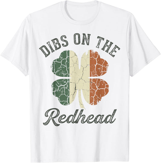 Funny Dibs On The Redhead I Am The Redhead Women Men Kids T-Shirt - T-Shirt | White