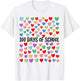 100 Days of School Hearts Shirt T-Shirt - T-Shirt | White