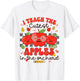 I Teach The Cutest Apples in The Orchard Cute Fall Teacher T-Shirt - T-Shirt | White