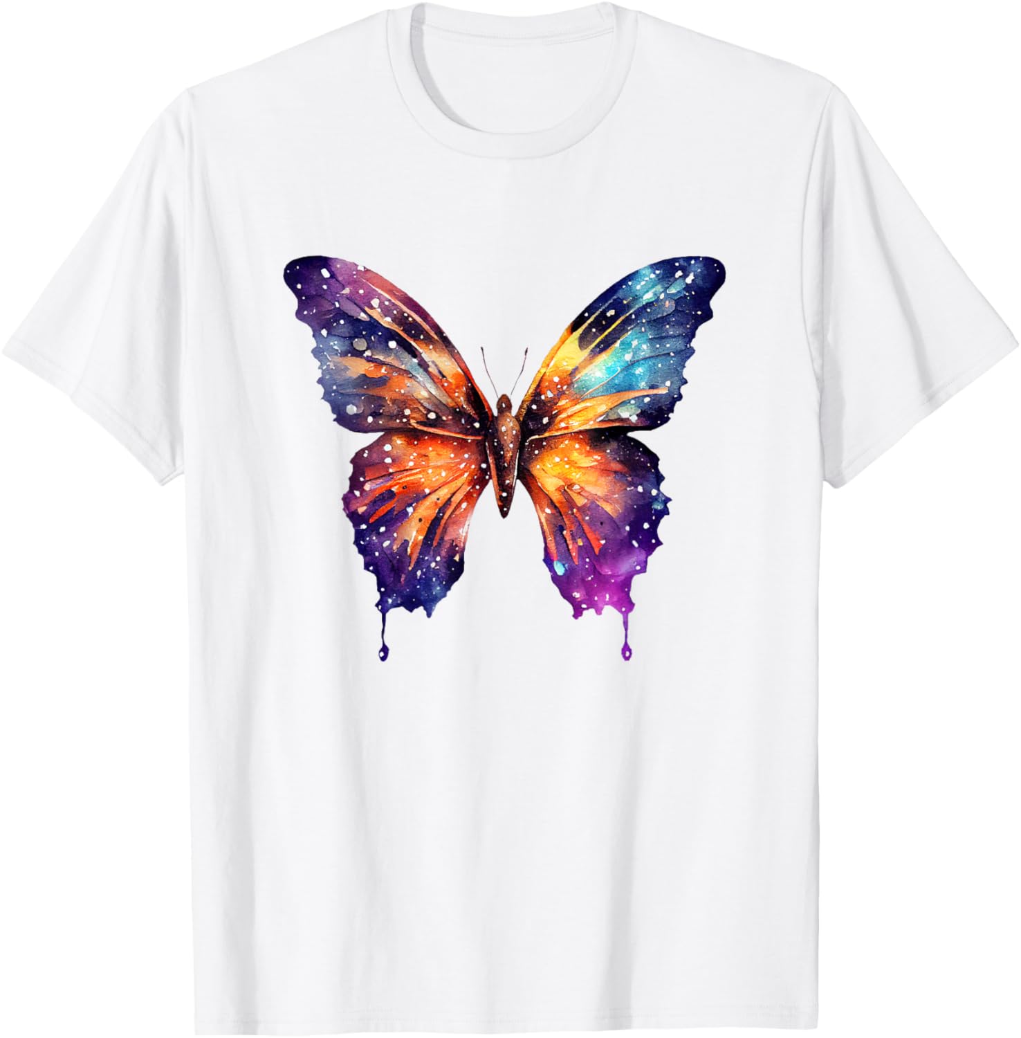 Colorful Butterfly Lover T-Shirt - T-Shirt | White