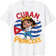 Cuban Girl Cuba Flag Hispanic Heritage Month Women T-Shirt - T-Shirt | White