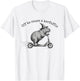 Off to Cause A Kerfuffle Funny Capybara Scooter T-Shirt - T-Shirt | White