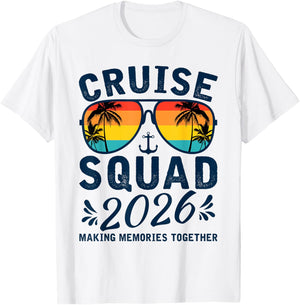 Cruise Squad 2026 Summer Vacation Matching Family Group T-Shirt - T-Shirt | White