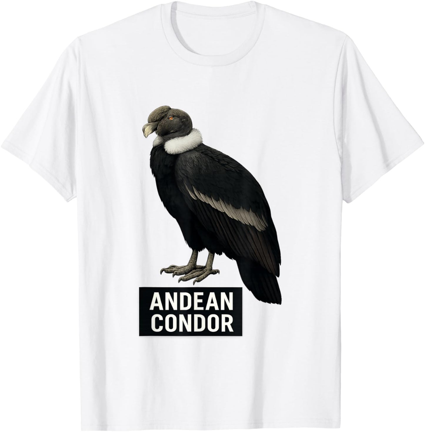 Andean Condor : Game Bird of Prey Design for Nature Lover T-Shirt - T-Shirt | White