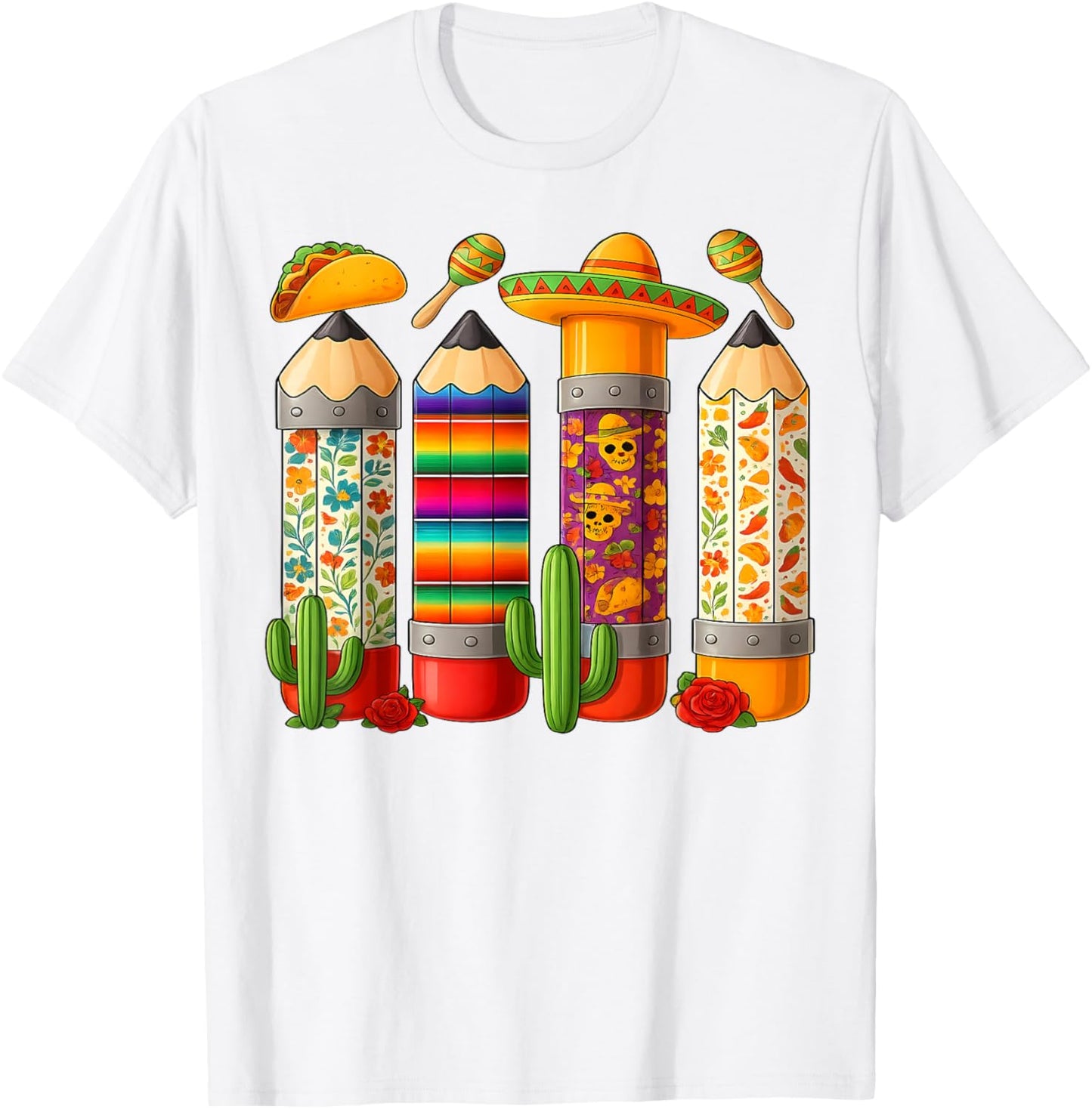 Mexican Party T-Shirt - T-Shirt | White