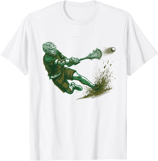 Lacrosse Lax Fan T-Shirt - T-Shirt | White