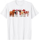 Western Heifer Valentine Cupid Cow with Hearts Women Girls T-Shirt - T-Shirt | White