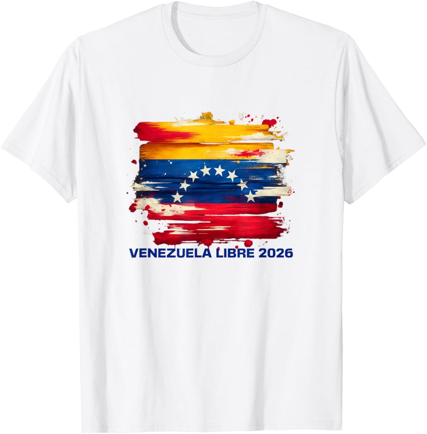 Venezuela Libre 2026 Flag Design for National Pride T-Shirt - T-Shirt | White
