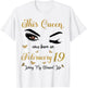 This Queen was Born On February 19 Living My Blessed Life T-Shirt - T-Shirt | White