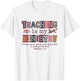 Teaching is My Ministry Faith Christian Elementary Teacher T-Shirt - T-Shirt | White