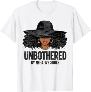 Unbothered Black History African Women Melanin Black Queen T-Shirt - T-Shirt | White