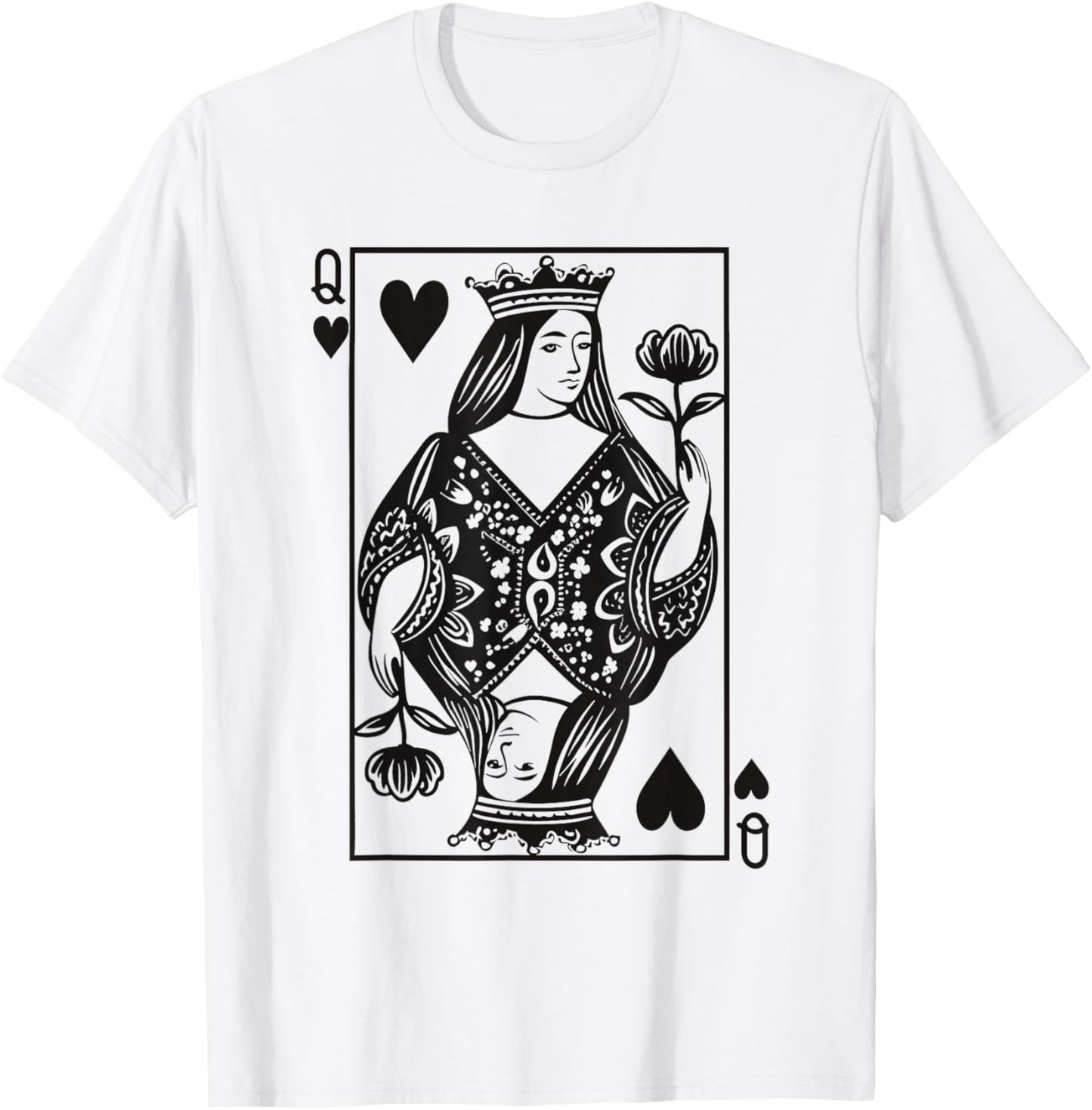 Queen of Hearts Girl Valentine Toddler Girls Valentine's Day T-Shirt - T-Shirt | White