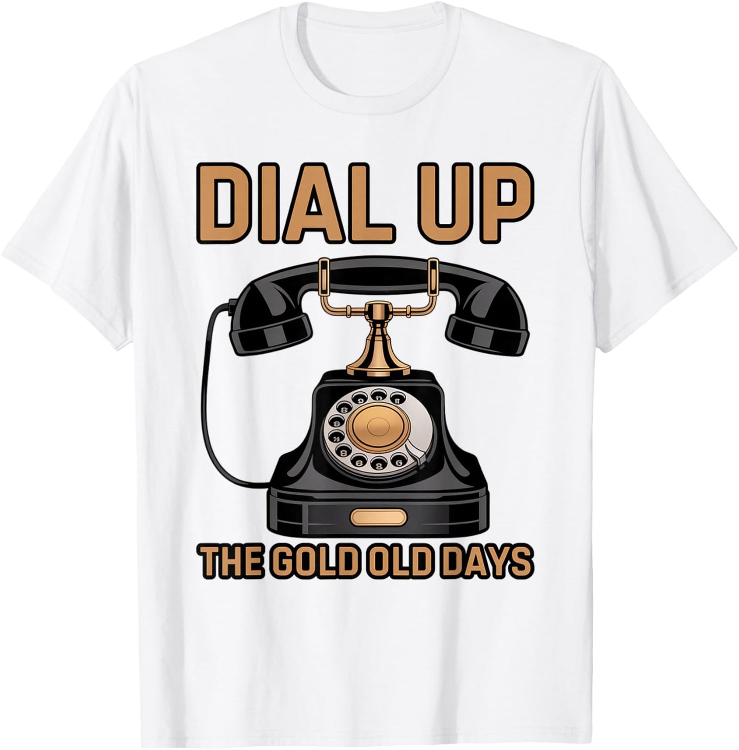Vintage Retro Rotary Dial Telephone T-Shirt - T-Shirt | White