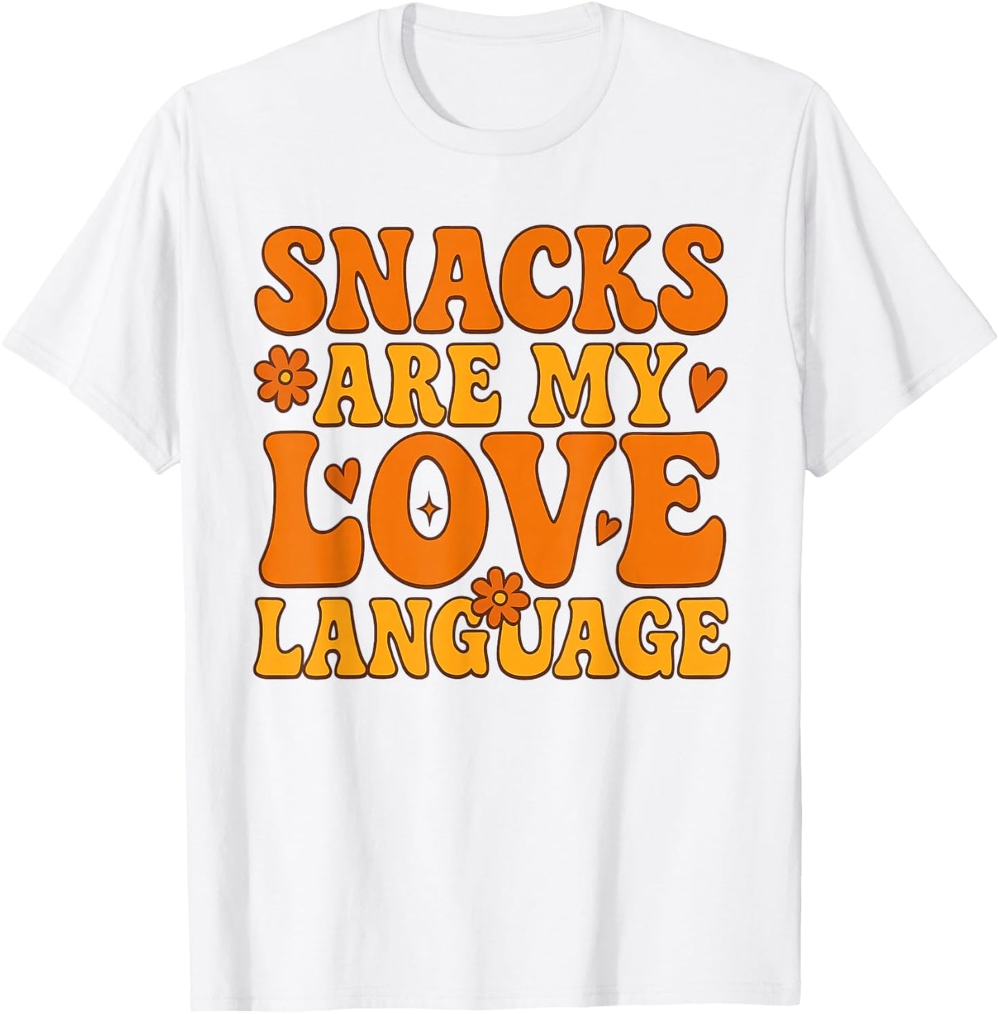 Snacks are My Love Language Valentines 2026 Kids Boys T-Shirt - T-Shirt | White