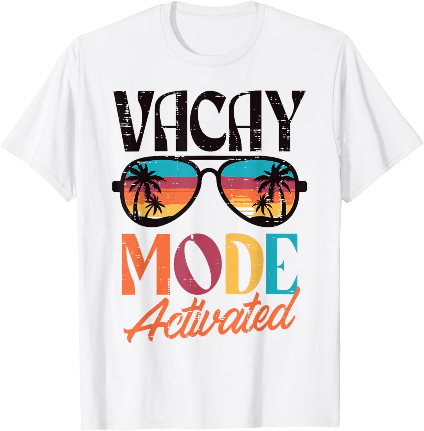 Vacation Vacay Mode Activated Palm Tree Summer Women Men Kid T-Shirt - T-Shirt | White