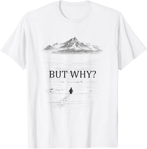 Penguin But Why Mountains T-Shirt - T-Shirt | White
