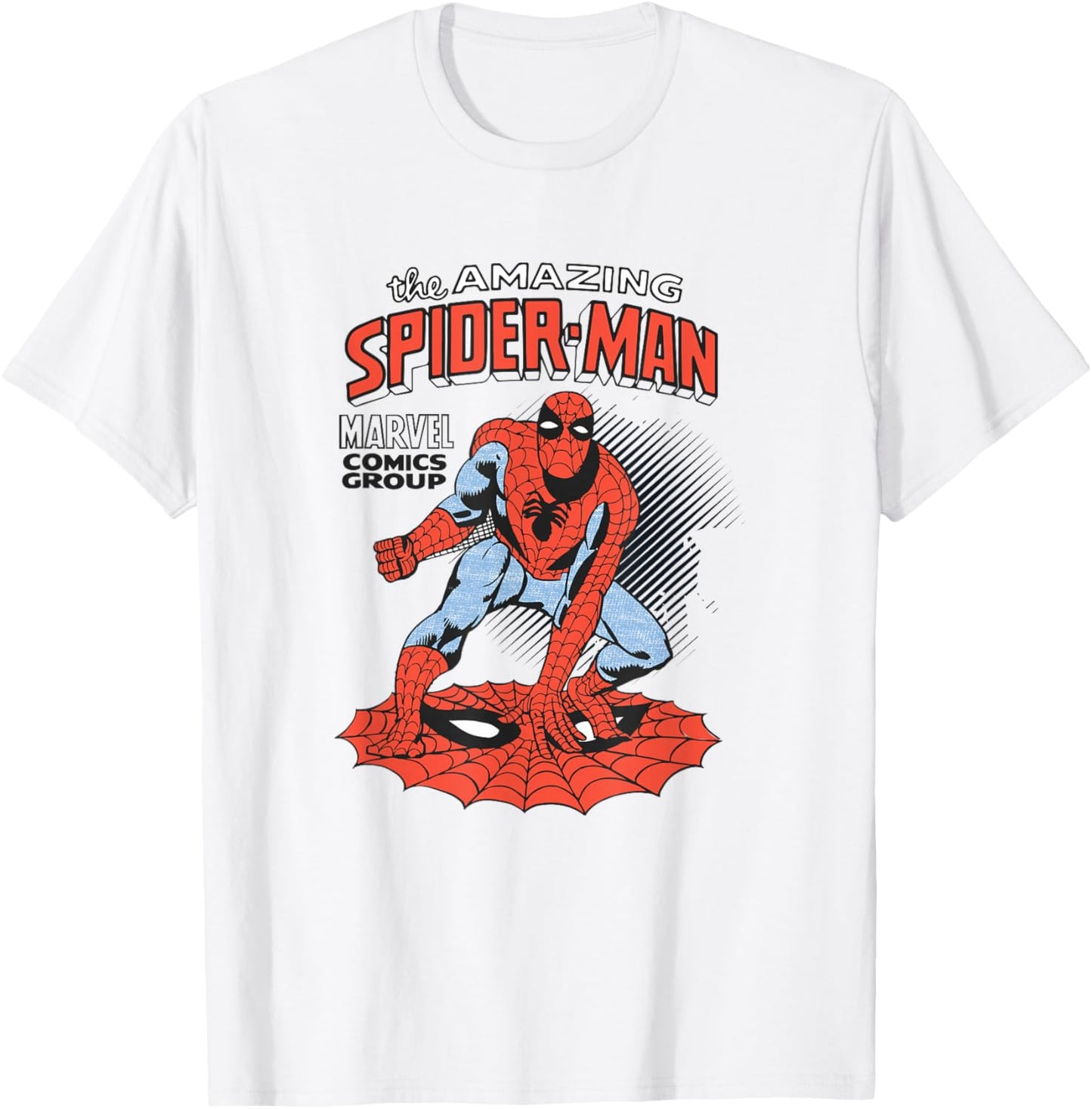 Marvel Comics Spider-Man Vintage Comic Pose T-Shirt - T-Shirt | White