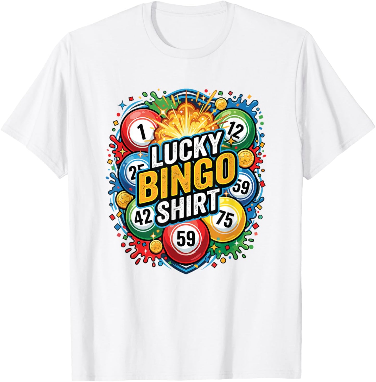 Lucky Bingo Game Player Quote This is My Lucky Bingo T-Shirt - T-Shirt | White