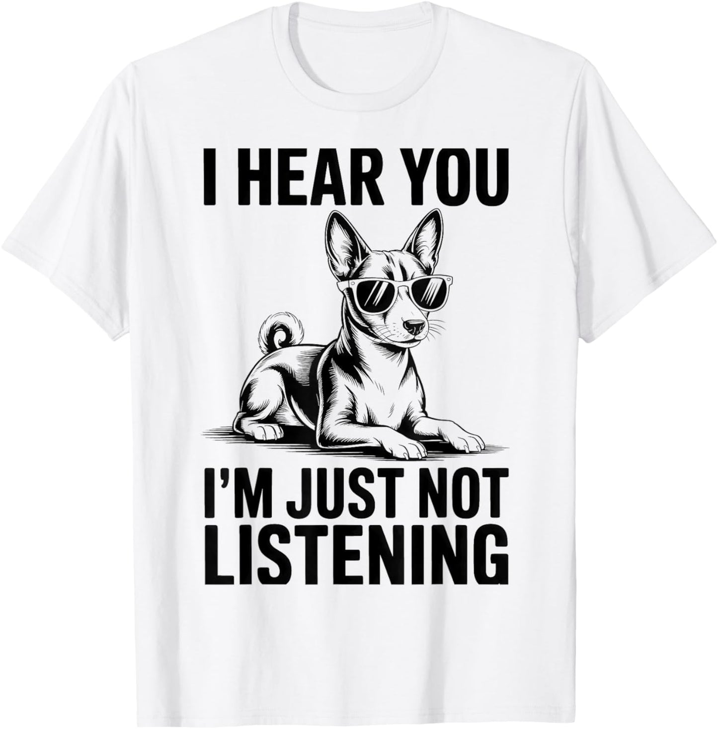 Basenji Funny Basenji T-Shirt - T-Shirt | White