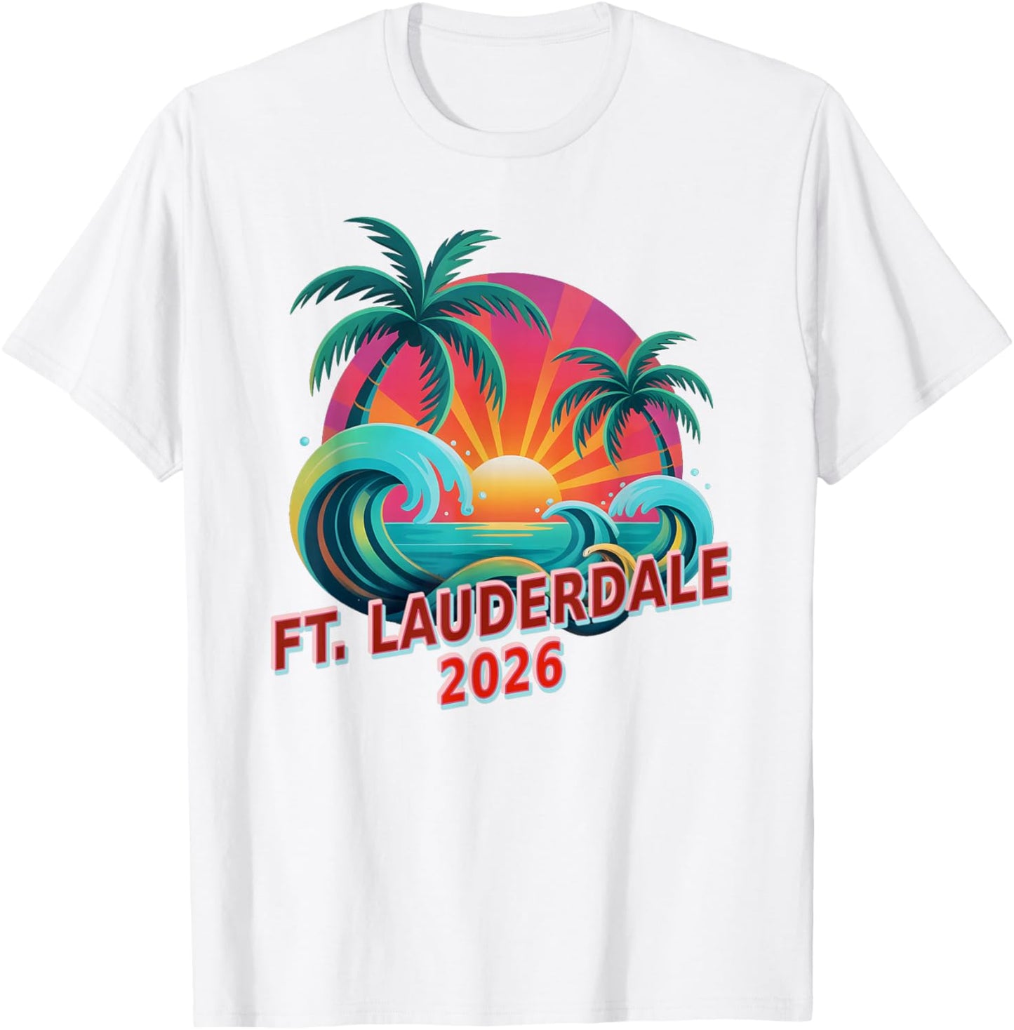 All Girls FT Fort Lauderdale 2026 Moms Vacation Swim Trip T-Shirt - T-Shirt | White
