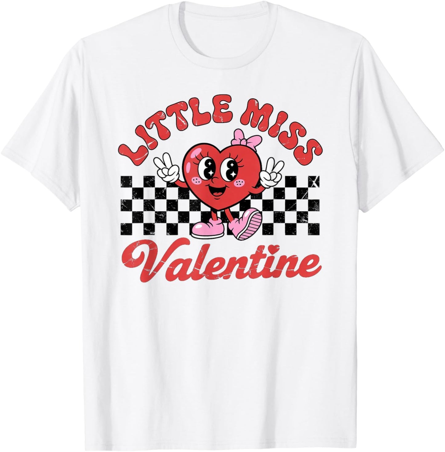 Little Miss Valentine T-Shirt - T-Shirt | White