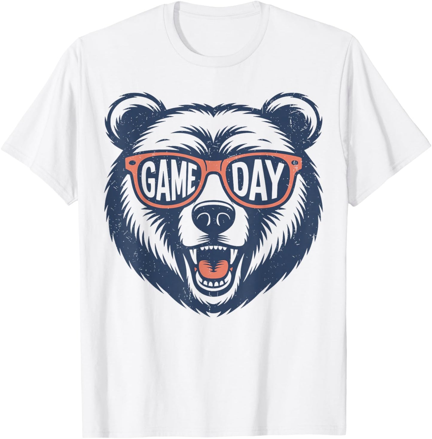 Vintage Game Day Bear T-Shirt - T-Shirt | White