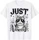 Just Spayed Retro Funny Cat Shirt Cool Cat Lover Gift T-Shirt - T-Shirt | White