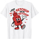 I Put Ketchup on My Ketchup Funny Ketchup Kids T-Shirt - T-Shirt | White