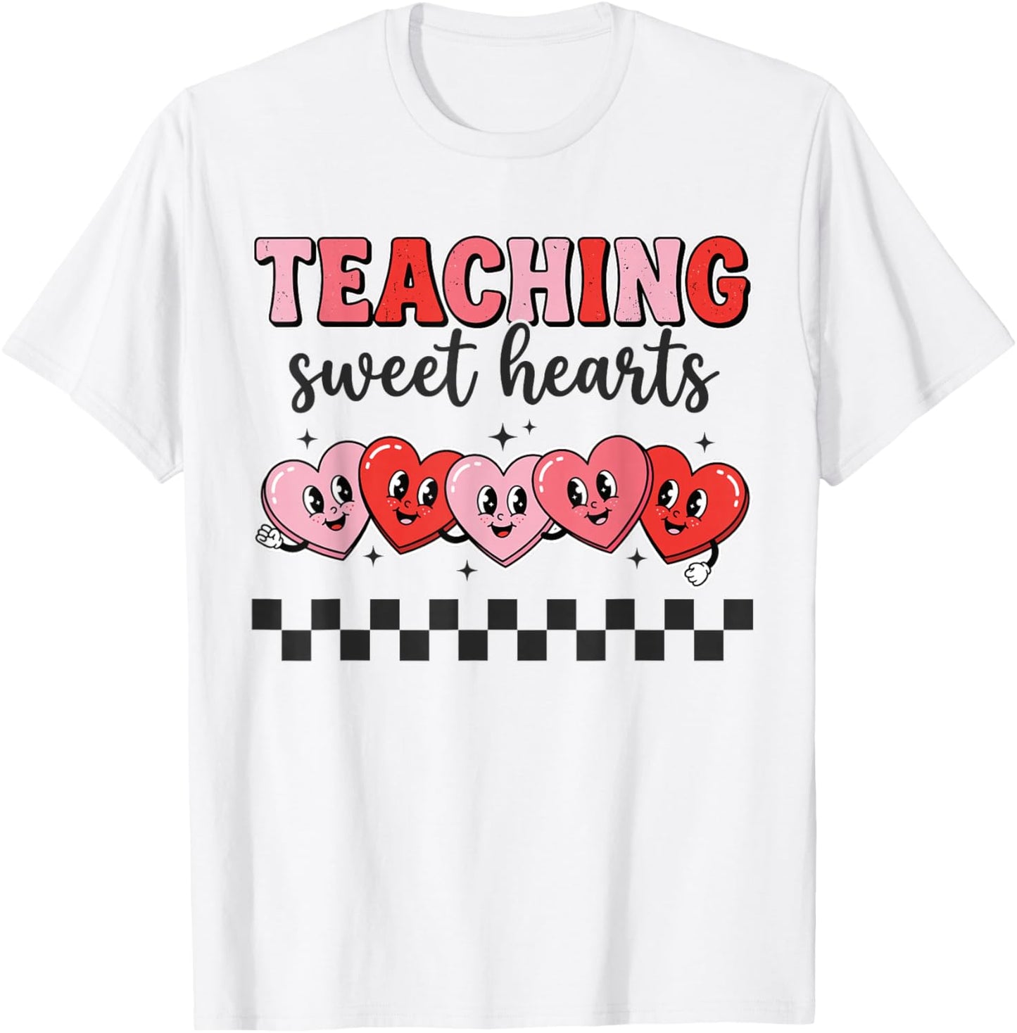 Cute Valentine for Preschool Kindergarten Teachers T-Shirt - T-Shirt | White