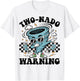 Two Nado Warning Tornado 2nd Birthday 2 Year Old Boys Kids T-Shirt - T-Shirt | White