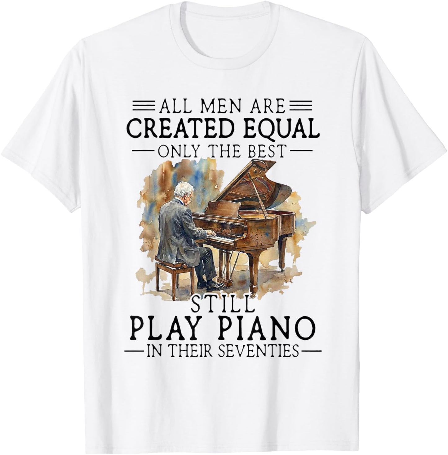 Old Man - All Men are Created Equal T-Shirt - T-Shirt | White