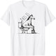 Funny Horse on Toilet T-Shirt - T-Shirt | White
