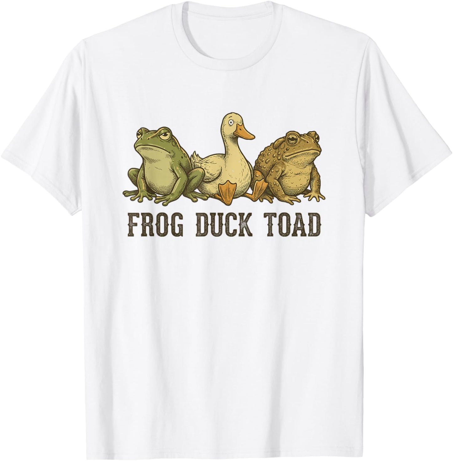 Frog Duck Toad T-Shirt - T-Shirt | White