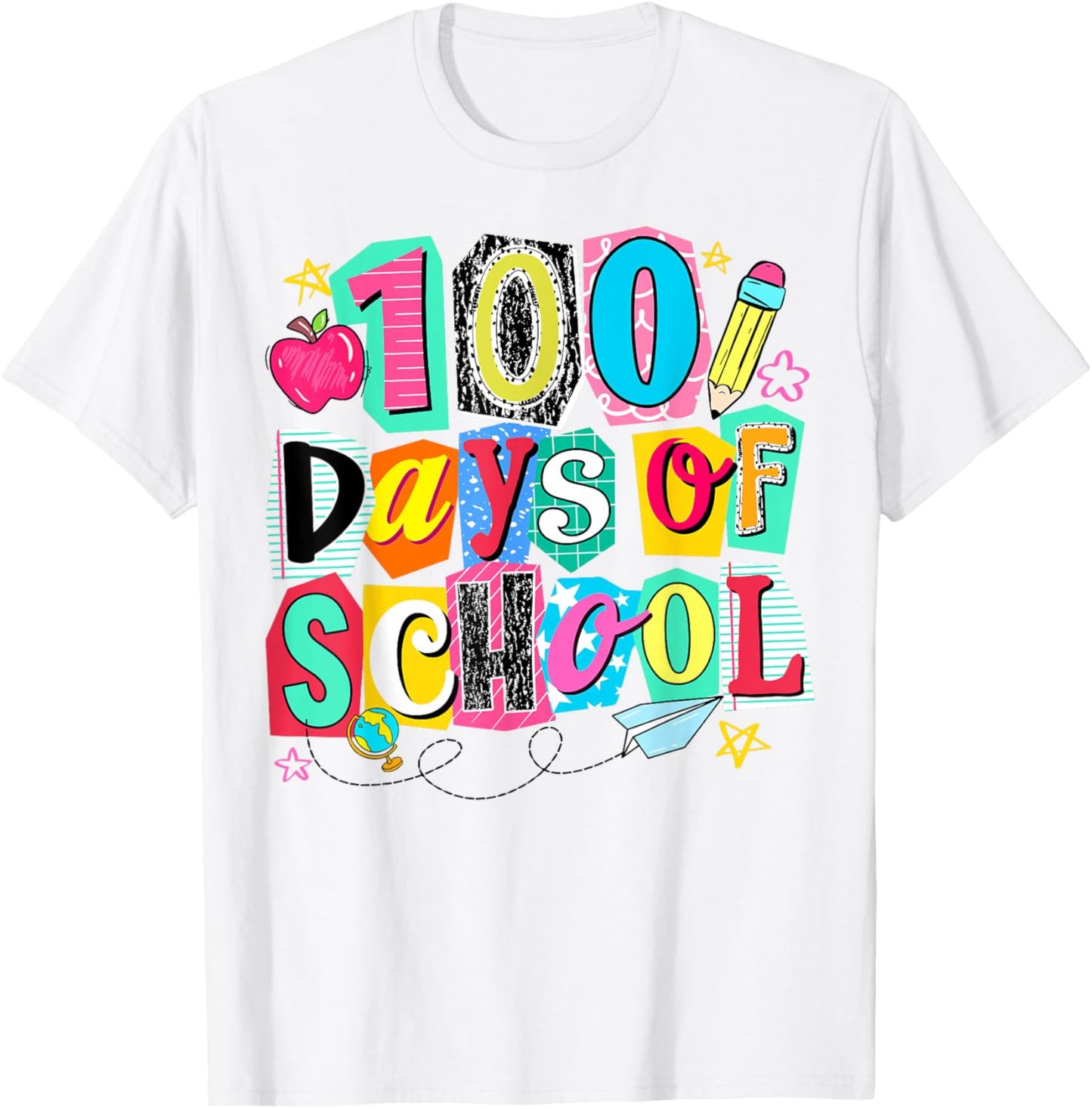 100 Days of School Teacher Student 100th Day of School T-Shirt - T-Shirt | White