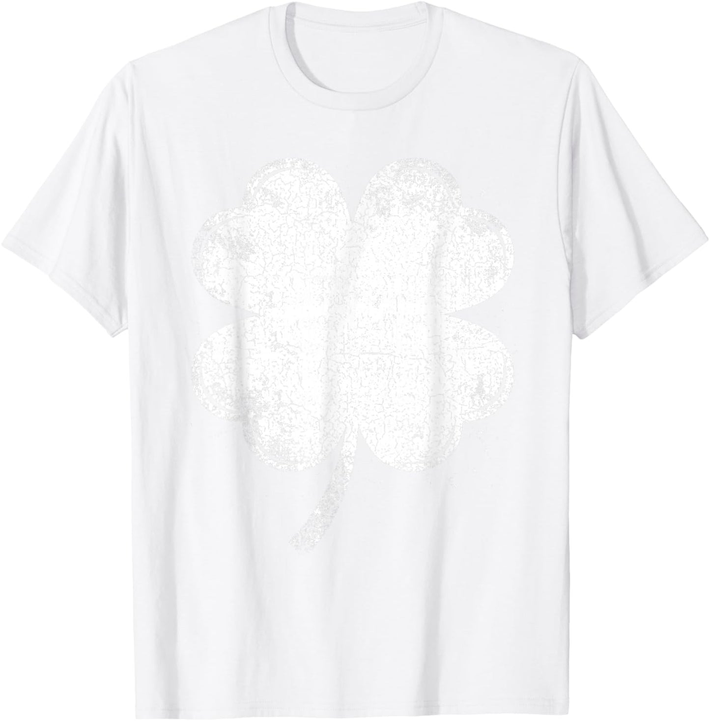 Retro Lucky Shamrock Funny St Patricks Day Men Women Kids T-Shirt - T-Shirt | White