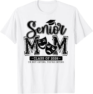 Senior Theatre Mom Class of 2026 Graduation Graduate T-Shirt - T-Shirt | White