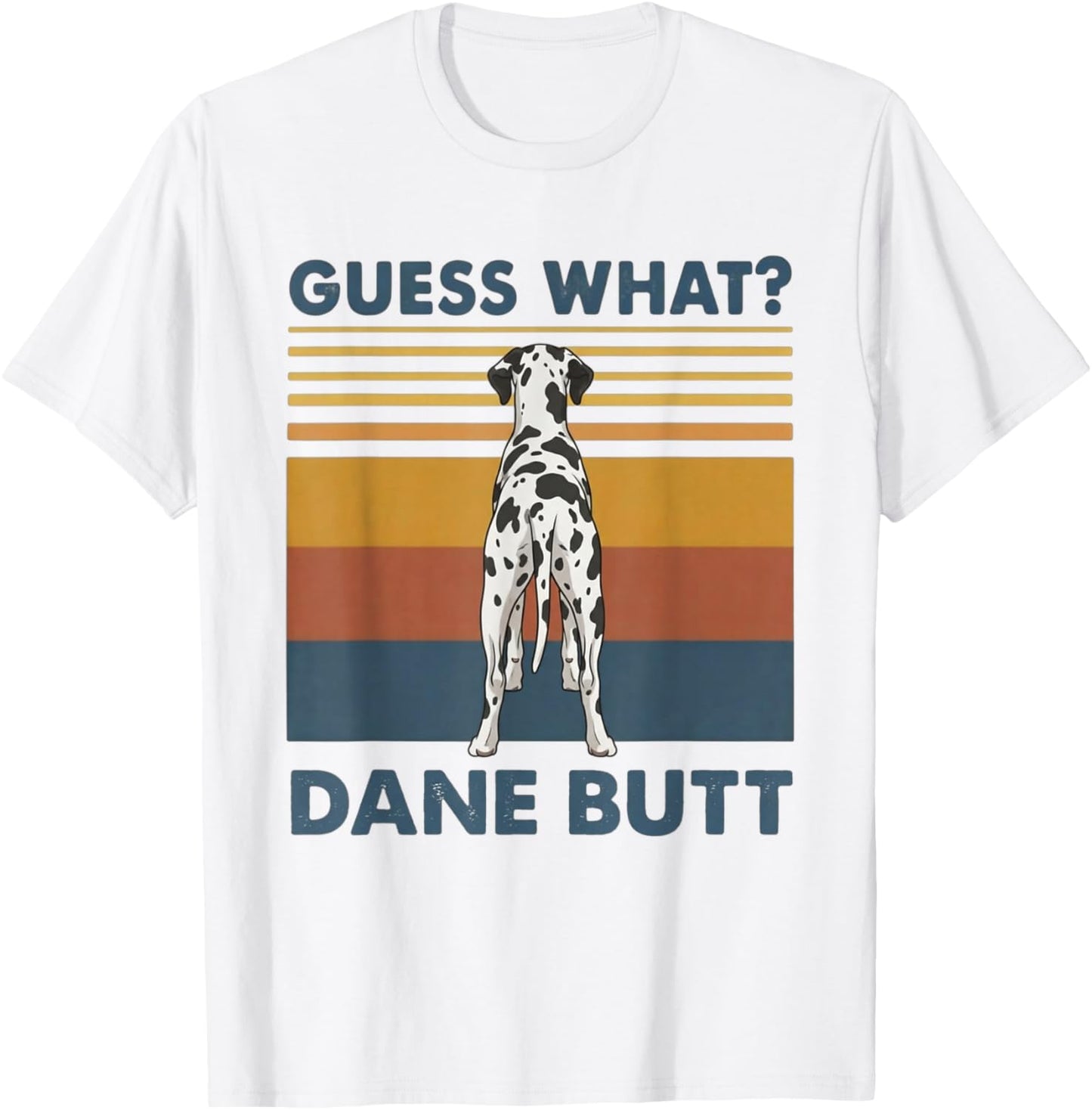 Harlequin Great Dane Funny Dog T-Shirt - T-Shirt | White