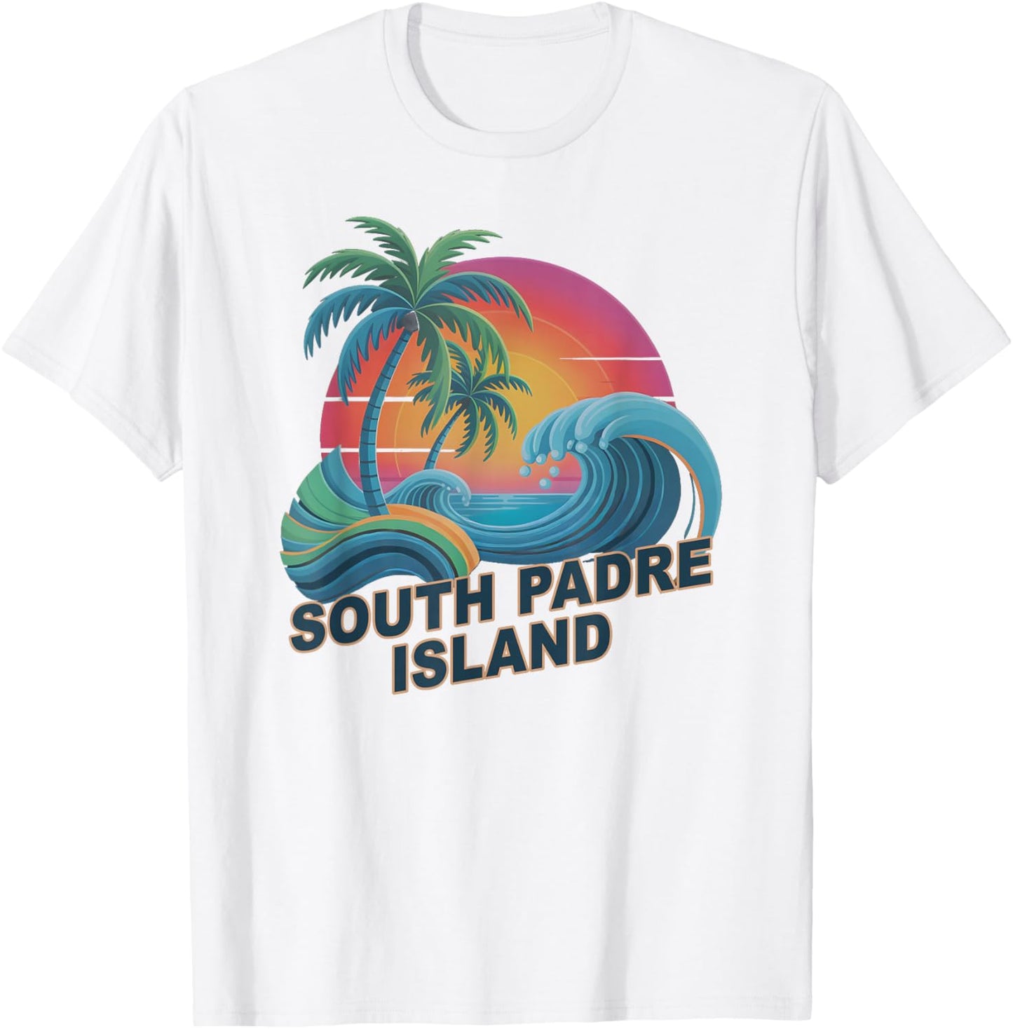 Cute South Padre Island Vacation Surfer Trip Family All T-Shirt - T-Shirt | White