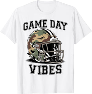 Game Day Vibes Camo Football Helmet Camouflage Toddler Boys T-Shirt - T-Shirt | White
