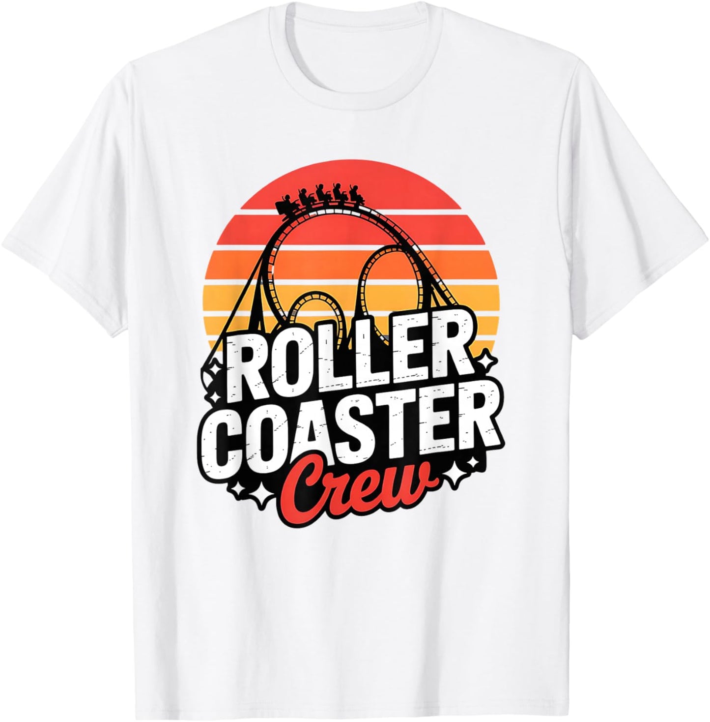 Roller Coaster Crew Funny Theme Amusement Park Family T-Shirt - T-Shirt | White