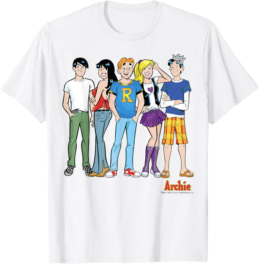 Archie Comics Riverdale High Group Pose T-Shirt - T-Shirt | White