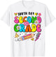 100th Day of School Second Grade for Girls Kids Teachers T-Shirt - T-Shirt | White