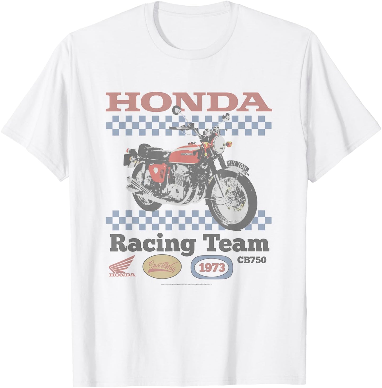 Honda Vintage CB750 Motorcycle Racing 1973 T-Shirt - T-Shirt | White