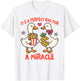 IVF Mom Dad Embryo Transfer Day It's A Day for A Miracle T-Shirt - T-Shirt | White