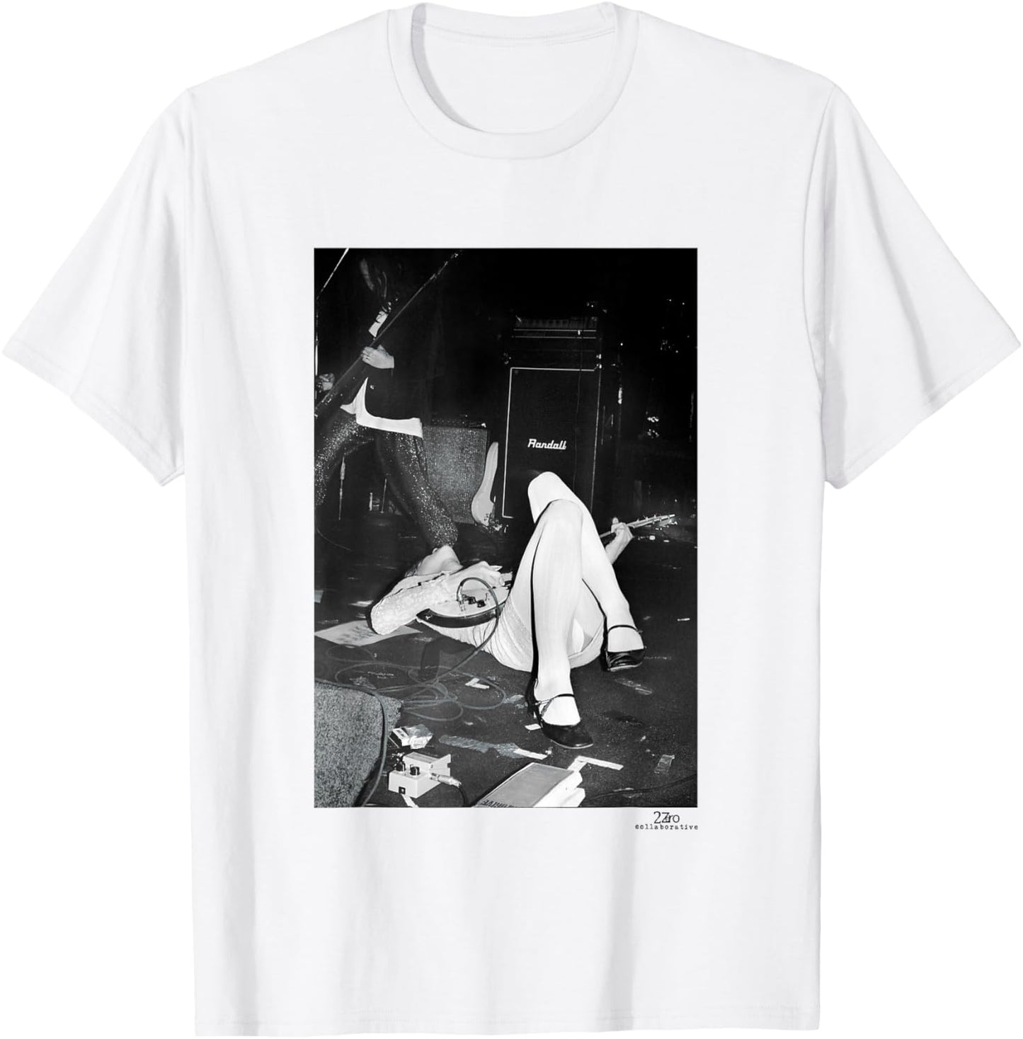 Hole Live Courtney Love Club Lingerie LA by Phil Nicholls T-Shirt - T-Shirt | White
