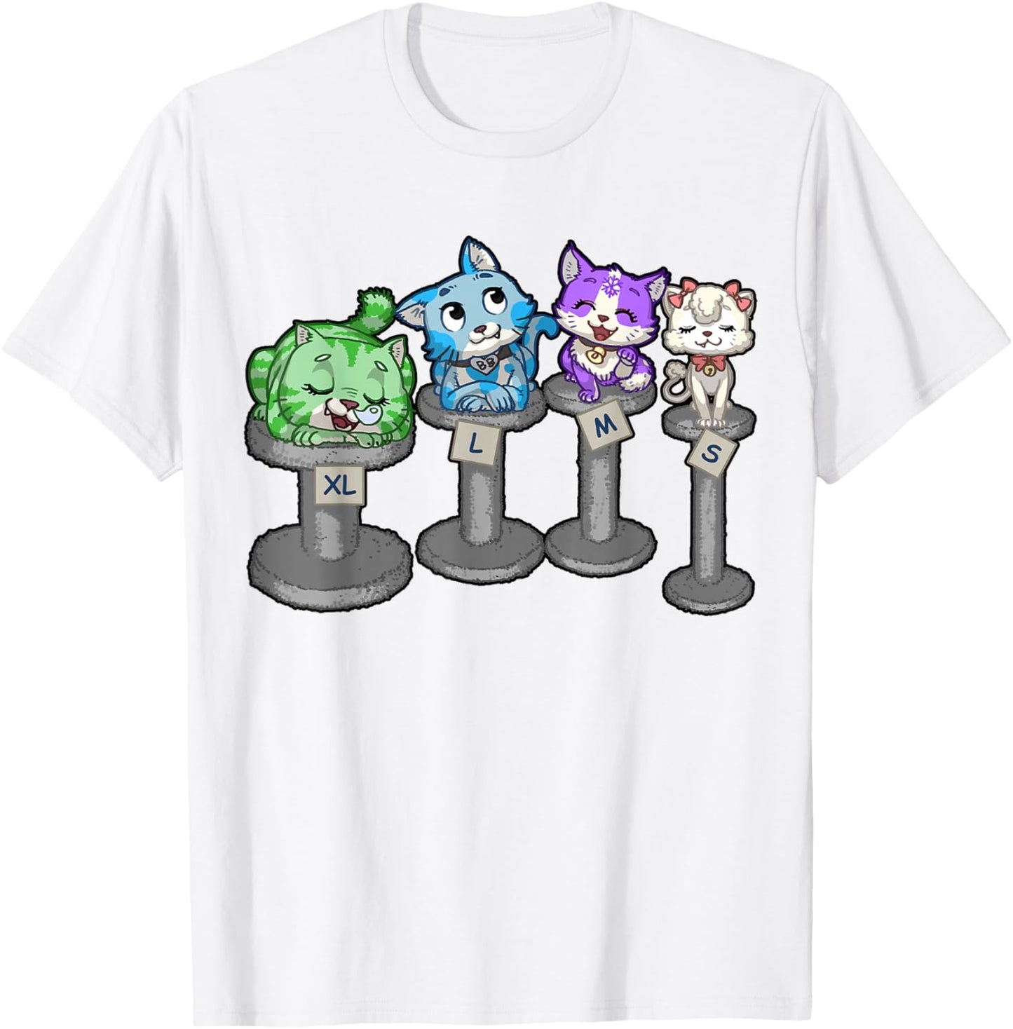 cat Cats Kitty Kitties Kitten Cute Adorable T-Shirt - T-Shirt | White